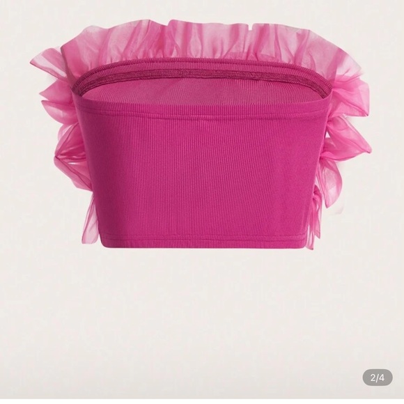 Pink Ruffled top - Picture 2 of 2